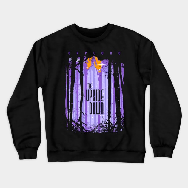 Explore the Upside Down (purple variant) Crewneck Sweatshirt by djkopet